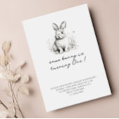 キュートバニーイースター誕生日招待状 招待状