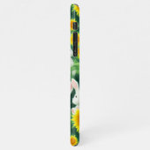 キュートバニーエンチャントひまわりガーデンスケッチ iPhoneケース (左側)