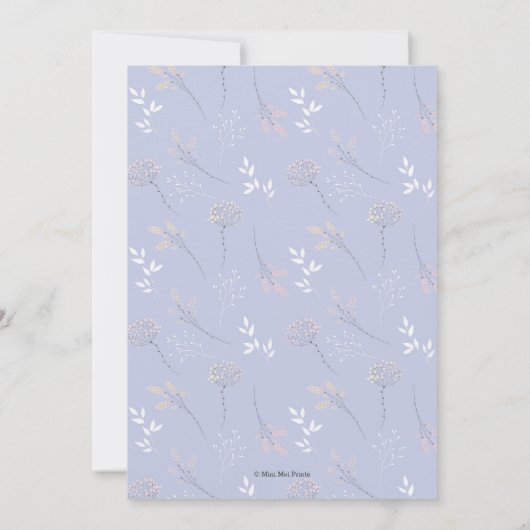 キュートバニーズ誕生日招待状 招待状 (裏面)