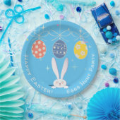 キュートバニーハッピーイースターエッグ狩りパーティー春 ペーパープレート (パーティー)