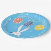 キュートバニーハッピーイースターエッグ狩りパーティー春 ペーパープレート (アングル)