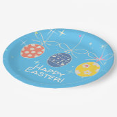 キュートバニーハッピーイースターエッグ狩りパーティー春 ペーパープレート (アングル)