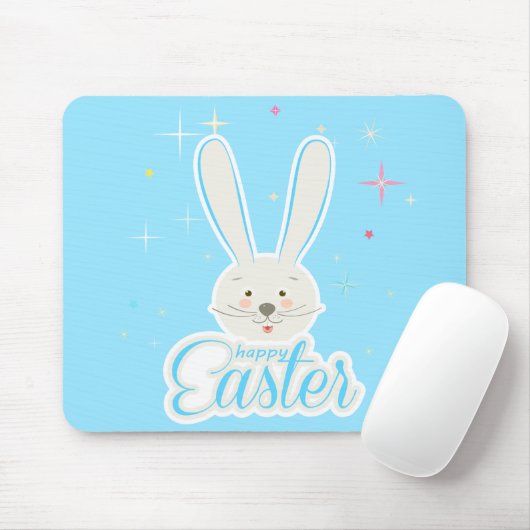 キュートバニーハッピーイースターエッグ狩りパーティー春 マウスパッド (マウス)