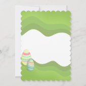 キュートバニーハッピーイースターカード 招待状 (裏面)