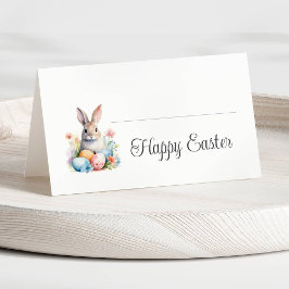 キュートバニーハッピーイースターブランチ プレイスカード