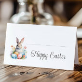 キュートバニーハッピーイースターブランチ プレイスカード
