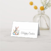 キュートバニーハッピーイースターブランチ プレイスカード (正面)