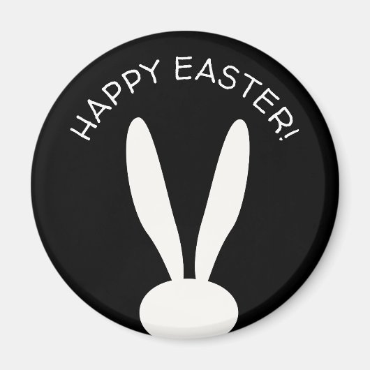 キュートバニーハッピーイースターホリデーエッグ狩りパーティー マグネット (正面)