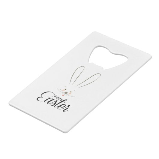 キュートバニーハッピーイースターホリデーパーティートレンディー クレジットカード栓抜き (裏面アングル)
