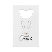 キュートバニーハッピーイースターホリデーパーティートレンディー クレジットカード栓抜き (裏面)