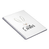 キュートバニーハッピーイースターホリデーパーティートレンディー ノートブック (右側)