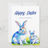 キュートバニーハッピーイースター シーズンカード (正面)