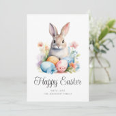 キュートバニーハッピーイースター シーズンカード (スタンド正面)