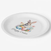 キュートバニーハッピーイースター ペーパープレート (アングル)