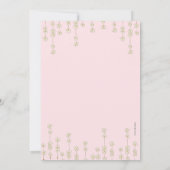 キュートバニーバルーン誕生日招待状 招待状 (裏面)