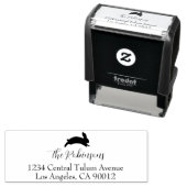 キュートバニーファミリーネーム差出人住所 セルフインキングスタンプ (インサイチュ)