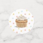 キュートバニーファースト誕生日テーブル紙吹雪 コンフェッティ (スモール正面)