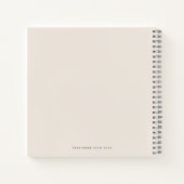 キュートバニーフローラ《キリスト教》洗礼式や命名式代替ゲストブック ノートブック (裏面)