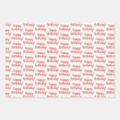 キュートバニーフローラ ラッピングペーパーシート (正面3)