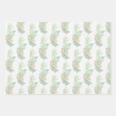 キュートバニーフローラ ラッピングペーパーシート (正面2)