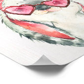 キュートバニーラビットウッドランド子供部屋アートプリント ポスター (角)