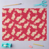 キュートバニーラビットクリスマスティッシュペーパー 薄葉紙 (クラフト)