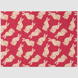 キュートバニーラビットクリスマスティッシュペーパー 薄葉紙