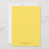 キュートバニーラビット子供の誕生日 招待状 (裏面)