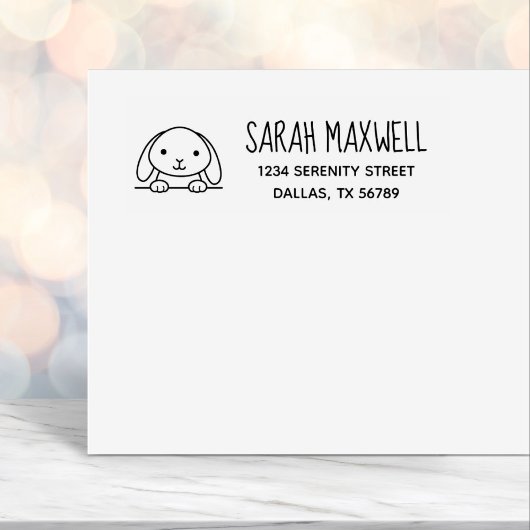 キュートバニーラビット差出人住所 セルフインキングスタンプ