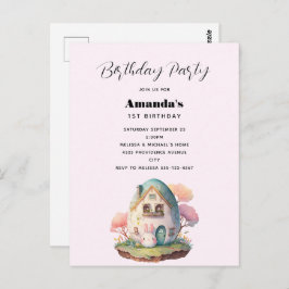 キュートバニーラビット日本のかわいいスタイル ポストカード