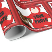 キュートバニー初めてのクリスマスカスタムの写真 ラッピングペーパー (ロールコーナー)