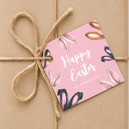 キュートバニー耳ハッピーイースター フェイバータグ