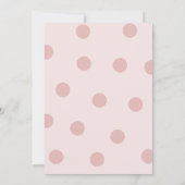 キュートバニー誕生日 招待状 (裏面)