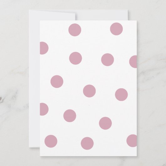 キュートバニー誕生日 招待状 (裏面)