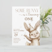 キュートバニー誕生日 招待状 (スタンド正面)