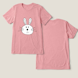 キュートバニー顔 トライブレンドＴシャツ