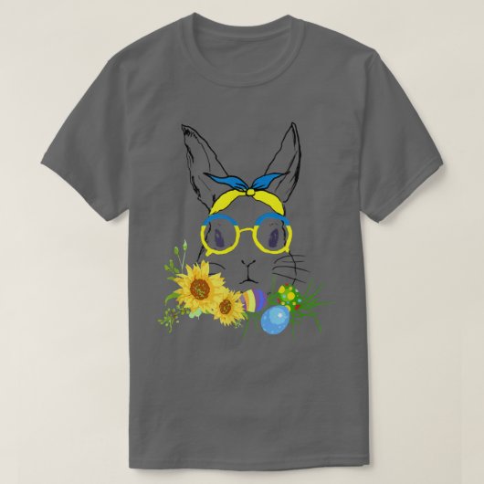 キュートバニー顔 Tシャツ (デザイン正面)
