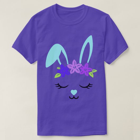 キュートバニー顔 Tシャツ (デザイン正面)