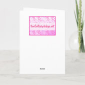 キュートバパーソナライズされたニラカップケーキ誕生日 カード (裏面)