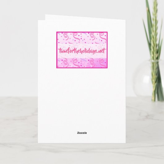 キュートバパーソナライズされたニラカップケーキ誕生日 カード (裏面)