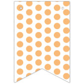 キュートバブルティーボバパーティー水玉模様 バンティングフラッグ (第1の旗)