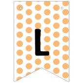 キュートバブルティーボバパーティー水玉模様 バンティングフラッグ (第3の旗)