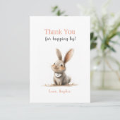 キュートバラバニー誕生日サンキューカード サンキューカード (スタンド正面)