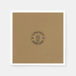 キュートバリスタオブザーシブコーヒーカフェ スタンダードカクテルナプキン