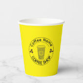 キュートバリスタオブザーシブコーヒーカフェ 紙コップ (正面)