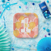 キュートバルーンファースト誕生日紙プレート ペーパープレート (パーティー)