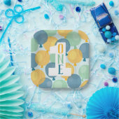 キュートバルーンファースト誕生日紙プレート ペーパープレート (パーティー)