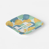 キュートバルーンファースト誕生日紙プレート ペーパープレート (傾斜あり)