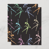 キュートバレリナスクラップブック紙 (正面/裏面)