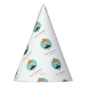 キュートバレリーナインブラックドレス子供の誕生日 パーティーハット (左)